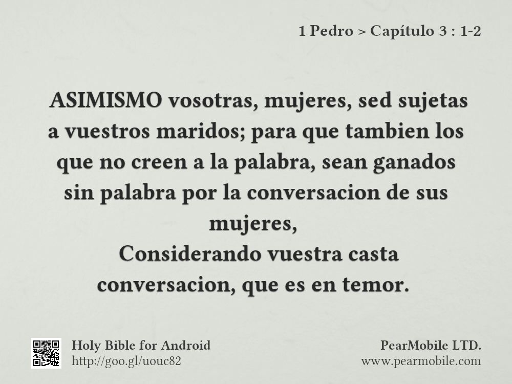 1 Pedro, Capítulo 3:1-2